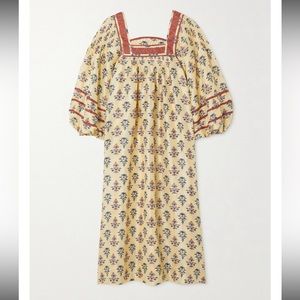 COPY - SEA Norah floral print duchesse silk-satin midi dress